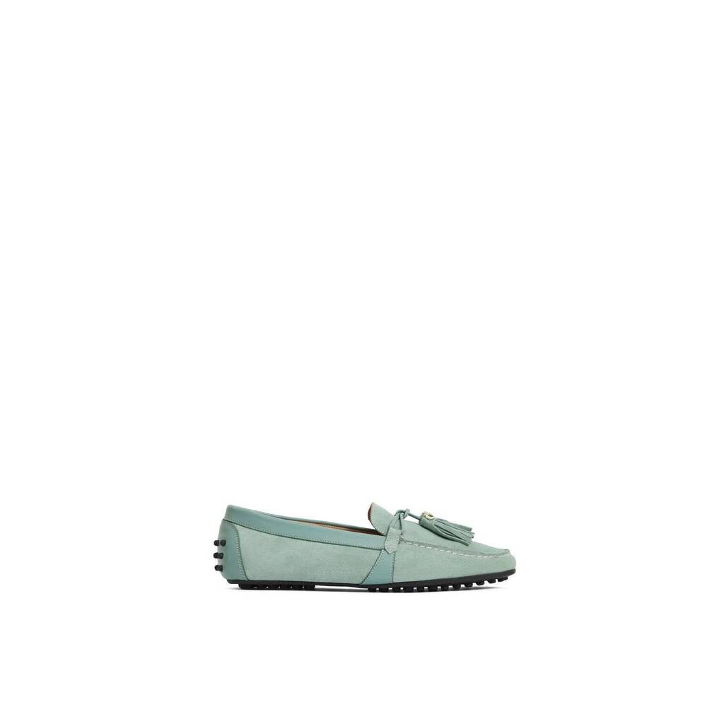 NEW FAIRFAX & FAVOR women's rutland driver shoes in mint suede